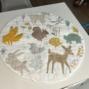 Pottery Barn Kids Baby Play Mat Woodland Print